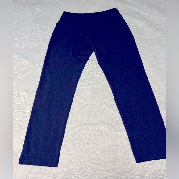 Black Elastic Waist Full-Length Leggings navy - Picture 2 of 7